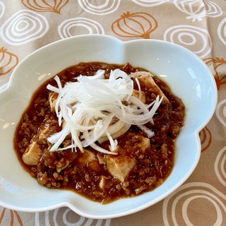 新玉ねぎの麻婆豆腐♪